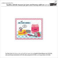 Build-A-Drink Mason Jar Jam and Honey - Lawn Cuts Custom Craft Add-On Dies