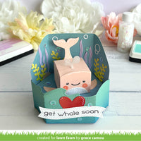 Tiny Gift Box Whale and Dolphin - Lawn Cuts Custom Craft Add-On Dies