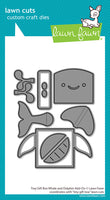 Tiny Gift Box Whale and Dolphin - Lawn Cuts Custom Craft Add-On Dies