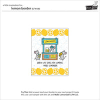Lemon Border - Lawn Cuts Custom Craft Dies