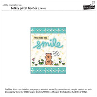 Folksy Petal Border - Lawn Cuts Custom Craft Dies