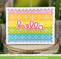 Folksy Petal Border - Lawn Cuts Custom Craft Dies