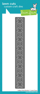 Folksy Petal Border - Lawn Cuts Custom Craft Dies