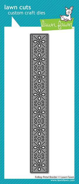Folksy Petal Border - Lawn Cuts Custom Craft Dies