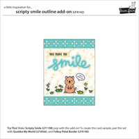 Scripty Smile Outline - Lawn Cuts Custom Craft Dies