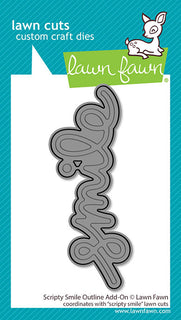 Scripty Smile Outline - Lawn Cuts Custom Craft Dies