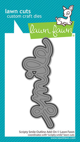 Scripty Smile Outline - Lawn Cuts Custom Craft Dies
