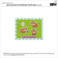 Grassy Pasture Backdrop: Landscape - Lawn Cuts Custom Craft Dies