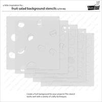 Fruit Salad Background - Lawn Clippings Coloring Stencil