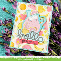 Fruit Salad Background - Lawn Clippings Coloring Stencil