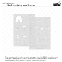 Hive Five - Lawn Clippings Coloring Stencil