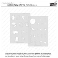 Bubbles of Joy - Lawn Clippings Coloring Stencil