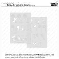 Dandy Day - Lawn Clippings Coloring Stencil
