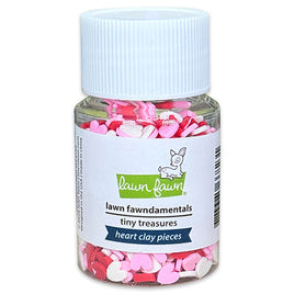 Heart Clay Pieces - Lawn Fawn Fundamentals Tiny Treasures