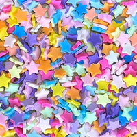 Rainbow Star Clay Pieces - Lawn Fawn Fundamentals Tiny Treasures