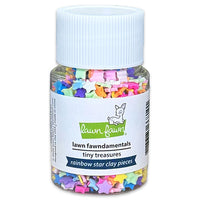 Rainbow Star Clay Pieces - Lawn Fawn Fundamentals Tiny Treasures
