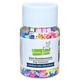 Rainbow Star Clay Pieces - Lawn Fawn Fundamentals Tiny Treasures
