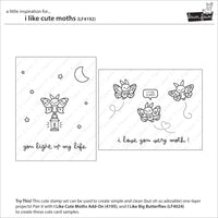 I Like Cute Moths - Clear Stamp