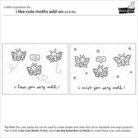 I Like Cute Moths - Add-On Stamp