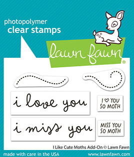 I Like Cute Moths - Add-On Stamp