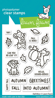 Fall Mice - Clear Stamp