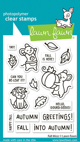 Fall Mice - Clear Stamp