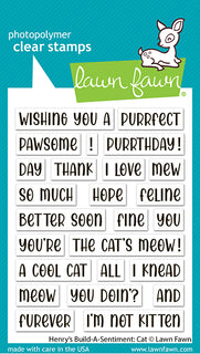Henry's Build-A-Sentiment: Cat - Clear Stamp