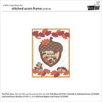 Stitched Acorn Frame - Die