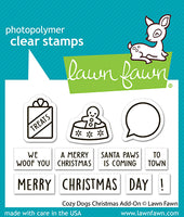 Cozy Dogs Christmas Add-On - Clear Stamp