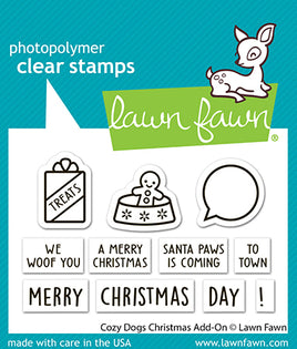 Cozy Dogs Christmas Add-On - Clear Stamp