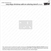 Cozy Dogs Christmas Add-On - Coloring Stencils