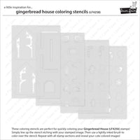 Gingerbread House - Coloring Stencils