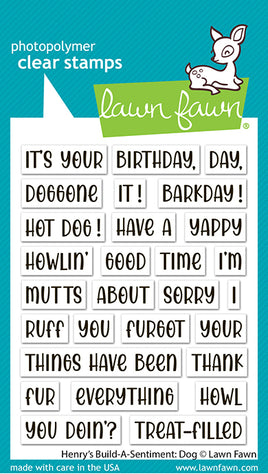 Henry's Build-a-Sentiment: Dog - Clear Stamp
