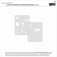 A Mice Christmas - Coloring Stencils
