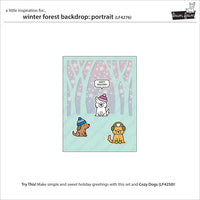 Winter Forest Backdrop: Portrait - Die