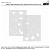How You Bean? Christmas Cookie Add-On - Coloring Stencils