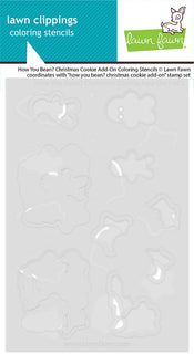 How You Bean? Christmas Cookie Add-On - Coloring Stencils