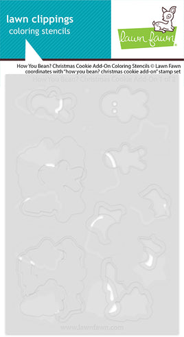 How You Bean? Christmas Cookie Add-On - Coloring Stencils