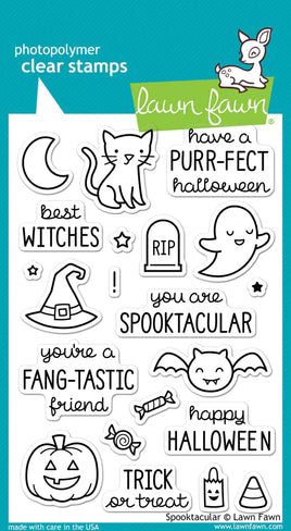 Spooktacular - Lawn Fawn Clear Stamp