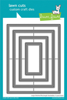Large Stitched Rectangle Stackables - Die