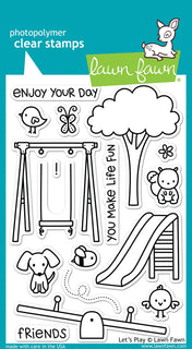 Lets Play - Lawn Fawn Clear Stamps 4