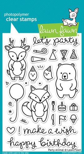 Party Animal - Lawn Fawn Clear Stamps