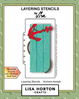 Anchors Aweigh - Lisa Horton Crafts Slimline Layering Stencils