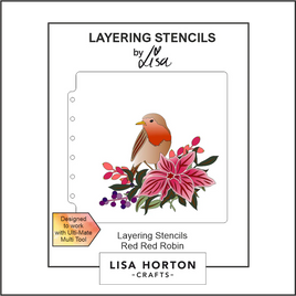 Red Red Robin 6x6 Layering Stencils