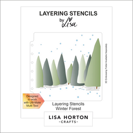 Winter Forest 6x6 Layering Stencils