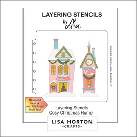 Cosy Christmas Home 6x6 Layering Stencils