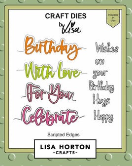 Scripted Edges - Lisa Horton Crafts Die Set
