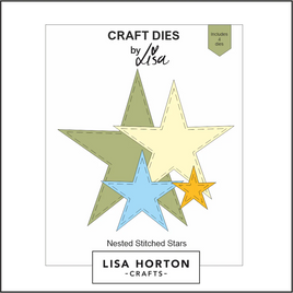 Nested Stitched Stars Die Set