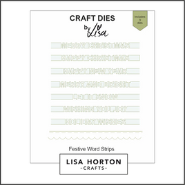Festive Word Strips Die Set