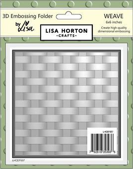 Weave 6x6 3D Embossing Folder